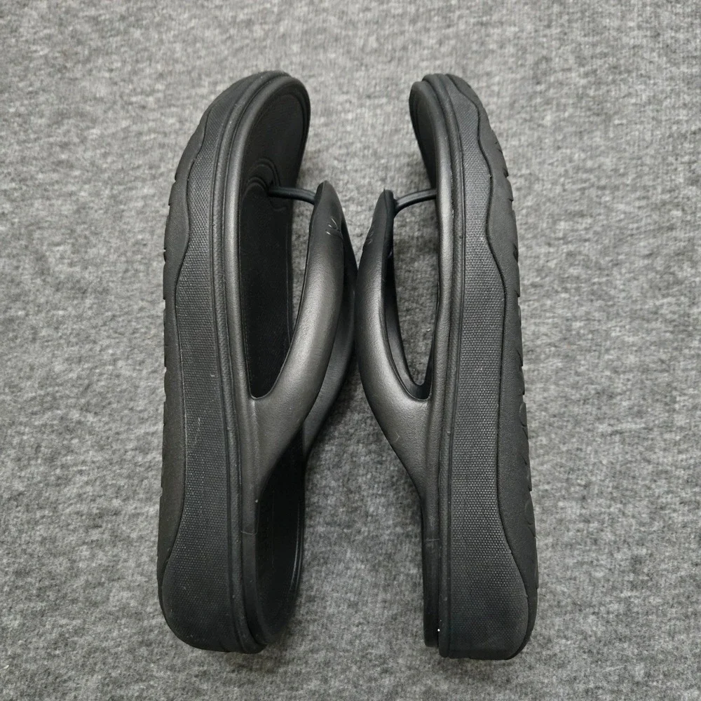 FitFlop Iqushion Flip Flop Thongs Women Size 7 Black Ergonomic Comfort Walking